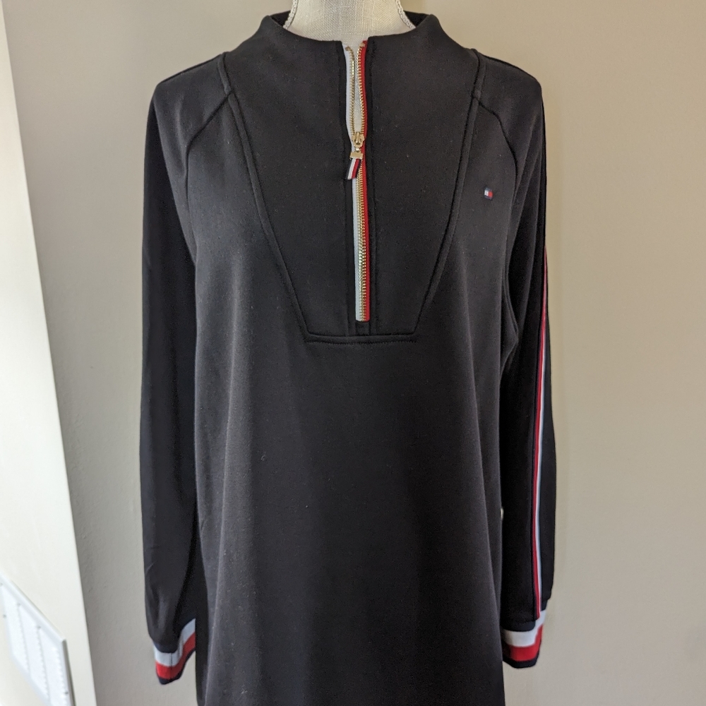Women's Tommy Hilfiger's mid-length hoodie dress-size L